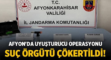 Afyonkarahisar'da uyuşturucu operasyonu: Suç örgütü çökertildi!