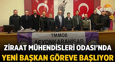 Afyonkarahisar Ziraat Mühendisleri Odası'nda Yeni Başkan İbrahim Aksu Seçildi