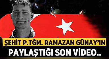 Afyonlu Şehit Teğmen Ramazan Günay'ın son video paylaşımı!