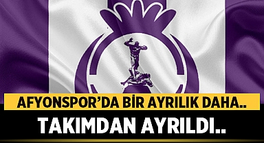 Afyonspor'da Eray Akar'da gitti