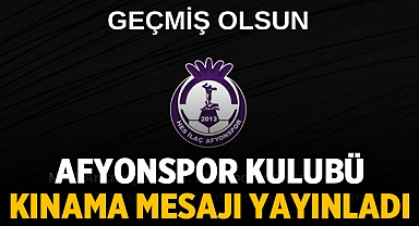 Afyonspor Kulübü, Ankaragücü - Rizespor Maçı Sonrası Yaşanan Olayları Kınadı