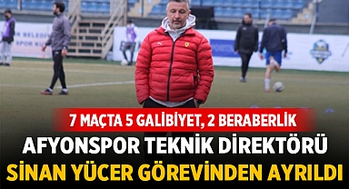 Afyonspor Teknik Direktörü Sinan Yücer Görevinden Ayrıldı: Duygusal Veda Mesajı