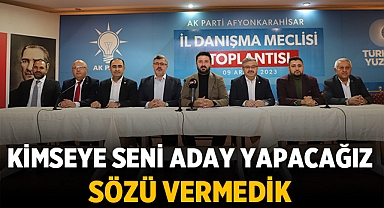 Ali Özkaya: Kimseye seni aday yapacağız sözümüz yok