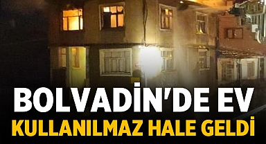 Bolvadin'de bir evde yangın çıktı! 