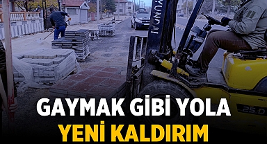 Bolvadin'de Gaymak Gibi Yola, Yeni Kaldırım