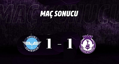 Afyonspor, Ankara Demirspor ile berabere kaldı