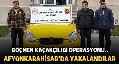 Konya'dan İzmir'e Yapılan Göçmen Kaçakçılığı Operasyonu: Afyonkarahisar'da yakalandılar