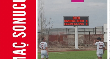 Sandıklıspor, İhsaniye Belediyespor'u 8-0 Yendi!