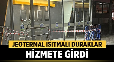 Sandıklı'da jeotermal ısıtmalı duraklar hizmete girdi