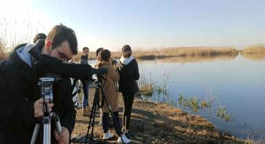 Afyon Kocatepe Üniversitesi Öğrencileri, Kış Ortası Su Kuşu Sayımında Görev Aldı
