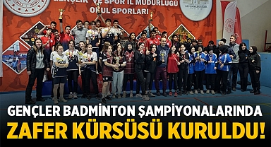 Afyonkarahisar Gençler Badminton Şampiyonalarında Zafer Kürsüsü Kuruldu!