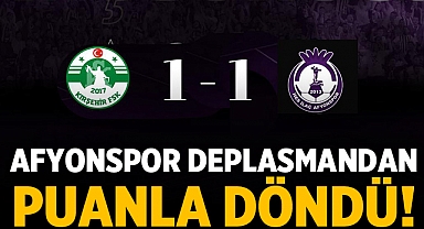 Afyonspor Deplasmandan Beraberlikle Döndü: Kırşehir FK ile 1-1