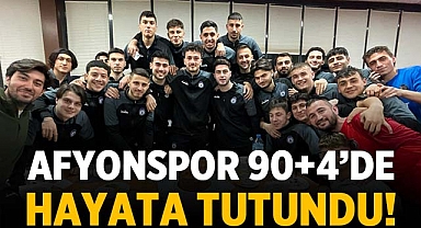 Afyonspor, Uzatma Dakikalarında Beraberliği Kaptı!