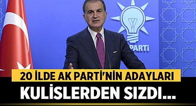 AK Parti'nin 20 ilde adayları belli oldu