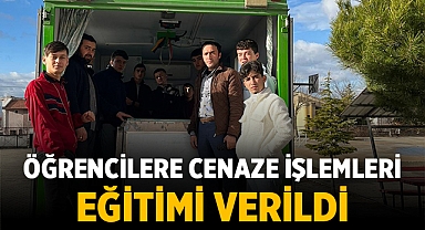 İscehisar İlçesinde Öğrencilere Cenaze İşlemleri Eğitimi Verildi