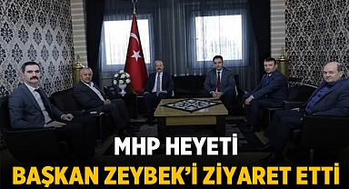 MHP Heyeti, Afyonkarahisar Belediye Başkanı Mehmet Zeybek'i Ziyaret Etti