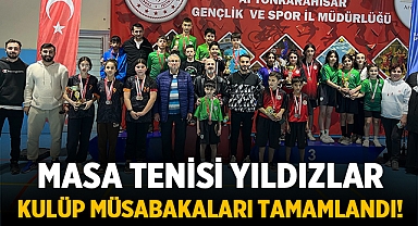 Afyonkarahisar'da Masa Tenisi Yıldızlar Kulüp Müsabakaları Tamamlandı!