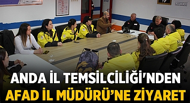 ANDA Afyonkarahisar İl Temsilciliği'nden AFAD İl Müdürü Altunbulak'a Ziyaret