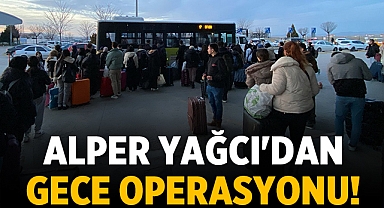 İYİ Parti Adayı Alper Yağcı, Mahsur Kalan Öğrencilere Otobüs Gönderdi