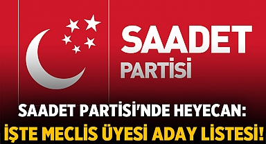 Saadet Partisi'nde Heyecan: İşte Meclis Üyesi Aday Listesi!