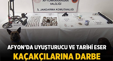 Afyonkarahisar Jandarma Operasyonu: Uyuşturucu ve Tarihi Eser Kaçakçılarına Darbe
