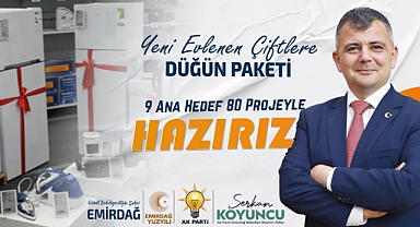 Emirdağ'da dünya evine girecek gençlere müjde: Düğün Paketi geliyor!