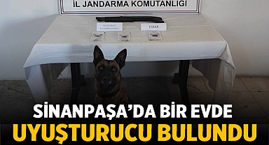 Sinanpaşa'da bir evde uyuşturucu ele geçirildi