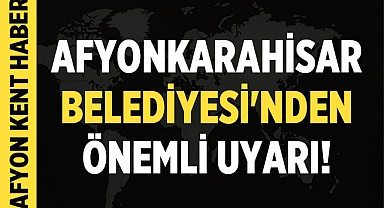 Afyonkarahisar Belediyesi Duyurdu: Gece Boyunca Bu Caddeye Araç Park Etmeyin!