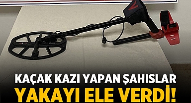 Afyonkarahisar'da kaçak kazı yapan şahıslar yakayı ele verdi!