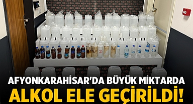 Afyonkarahisar'da Kaçakçılık Operasyonu: Büyük Miktarlarda Alkol Ele Geçirildi!