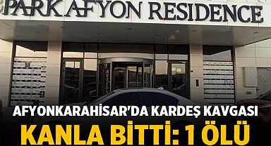Afyonkarahisar'da Kardeş Kavgası Kanla Bitti: Bir Kişi Hayatını Kaybetti