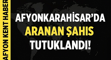 Afyonkarahisar İl Jandarma Komutanlığı'ndan Önemli Operasyon: Aranan Şahıs Tutuklandı!