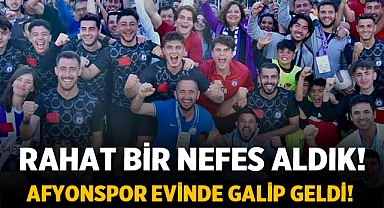 Afyonspor evinde Ankara Demirspor'u 3-0 Mağlup Etti