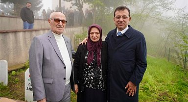 İmamoğlu ailesi, bayram ve mezarlık ziyaretleri için Trabzon’da