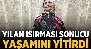 Yılanın ısırdığı kadın hayatını kaybetti