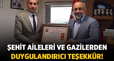 Afyonkarahisar'da Şehit Aileleri ve Gazilerden Duygulandırıcı Teşekkür!
