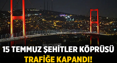 15 Temmuz Şehitler Köprüsü Trafiğe Kapandı! Polis Ekipleri Olay Yerinde