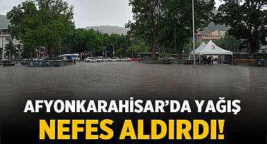 Afyonkarahisar'da Yağmur Serinliği! Sıcak Havalardan Bunalanlar Rahat Bir Nefes Aldı