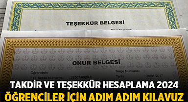 Takdir ve Teşekkür Hesaplama 2024: Öğrenciler İçin Adım Adım Kılavuz