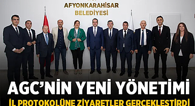Afyon Gazeteciler Cemiyeti'nin Yeni Yönetimi Ziyaretlerde!