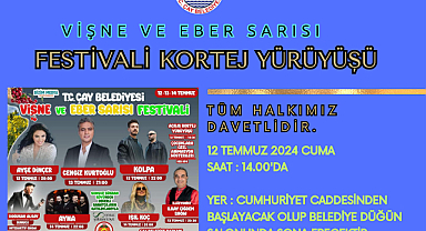 Çay'da Vişne ve Eber Sarısı Festivali Başlıyor