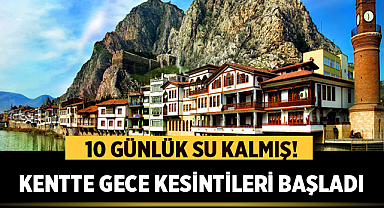 10 Günlük Su Kalmış! Kentte Gece Kesintileri Başladı