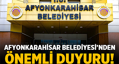 Afyonkarahisar Belediyesi duyurdu! Bu yollar trafiğe kapatılacak!