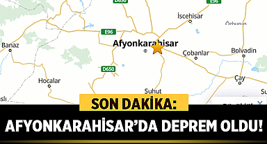 Afyonkarahisar'da Deprem Oldu! Deprem raporu yayınlandı!