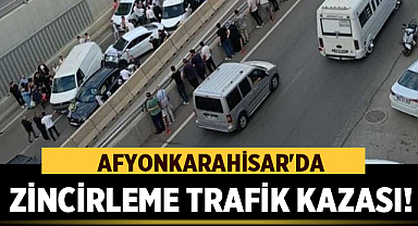 Afyonkarahisar'da Düğün Konvoyu Zincirleme Kazaya Karıştı: Trafik Felç Oldu
