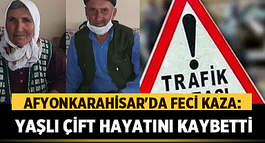 Afyonkarahisar'da Feci Kaza: Yaşlı Çift Hayatını Kaybetti