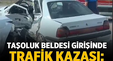Afyonkarahisar'da Taşoluk Beldesi girişinde Trafik Kazası: Ağır yaralılar var!