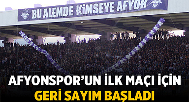 Afyonspor'un İlk Maçı İçin Geri Sayım Başladı