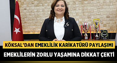 Burcu Köksal'dan Emeklilik Karikatürü Paylaşımı: Emeklilerin Zorlu Yaşamına Dikkat Çekti