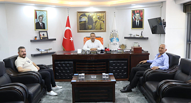 Dinar Belediye Başkanı Veysel Topçu'ya Hayırlı Olsun Ziyareti